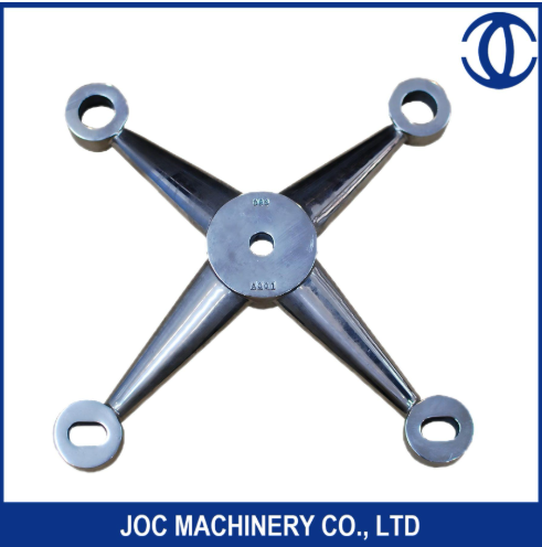 6 تركيبات العنكبوت الزجاجية الأسلحة الستار موصل الجدار التثبيت الحديد الزهر